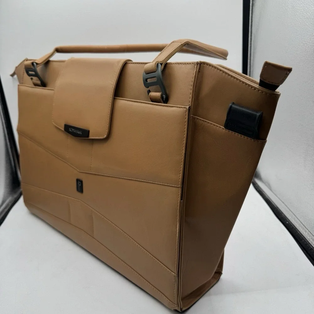 Nomahawk Urban Nomad Leather Tote Shoulder Bag Remote Laptop Platform Commuter